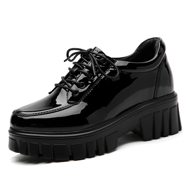 Casual Wedge Sneakers for Women - Lace-Up Designer Flatform Loafers 4 LaceUp Flatm