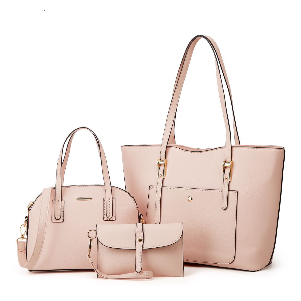 2024 New Mother and Child Three Piece Crossbody Handbag PU Women's Bag
