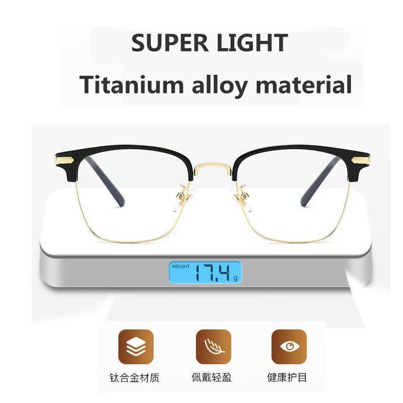 Anti Blue Light Blocking Lens Comfortable Mens Glasses Frame Myopia Reading Optics Prescription Myopia Hyperopia Glasses M240902