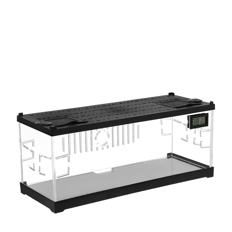Plastic reptile terrarium transparent acrylic reptile display reptile cage