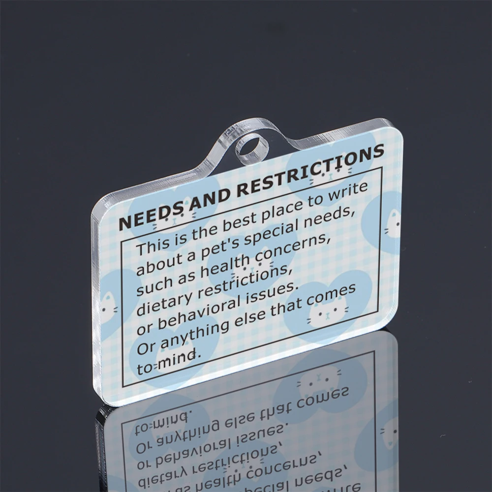 Personalized Dog Cat Photo Tag Customized Pet ID Card Pet ID Collar Pets Information Tags Pet Puppy Kitten Tag Accessories