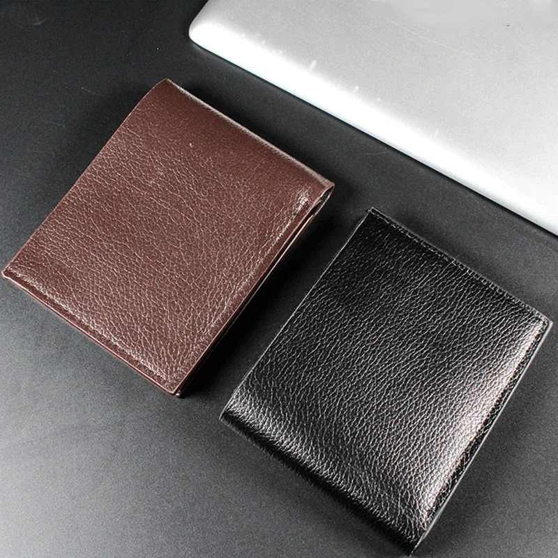 Mens Wallet Genuine Leather Men Wallets Premium Product Real Cowhide for Man Short Black Walet Portefeuille Homme 240902