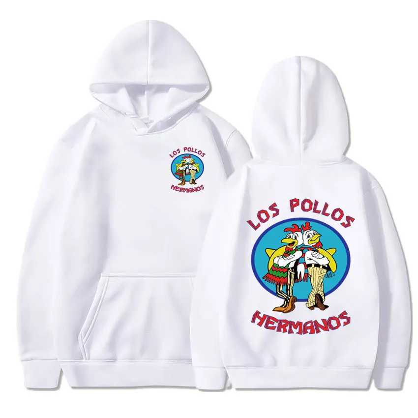 Hoodie Los Pollos Hermanos Chicken Brothers Print Tracksuit Mens Fashion Spring and Autumn Wool Loose Sweatshirt W2408356830 2