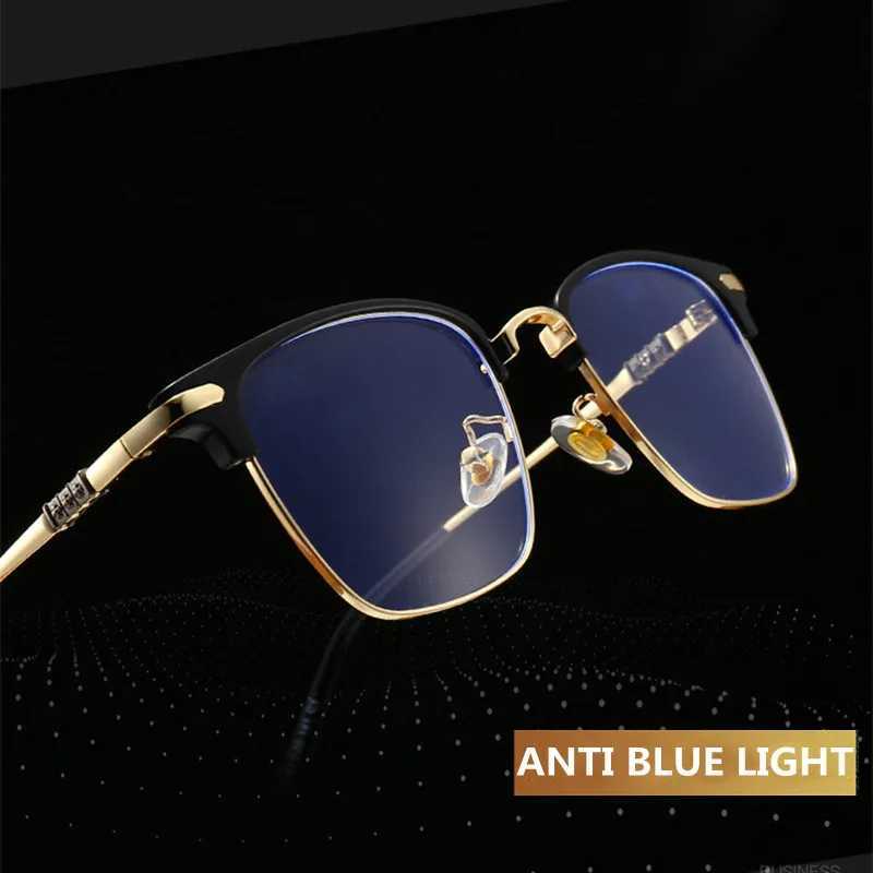 Anti Blue Light Blocking Lens Comfortable Mens Glasses Frame Myopia Reading Optics Prescription Myopia Hyperopia Glasses M240902