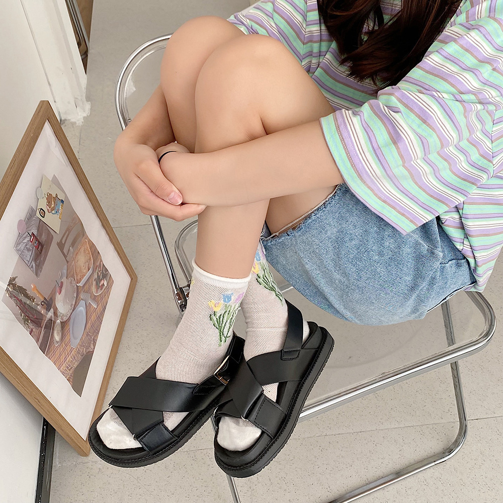 Hot Style Summer for Comfy Soft Women Sandals Wedge Low Heels Thick Bottom Fashion Shoes
