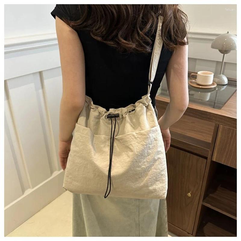 2025 NEW Hobo Canvas Shouler Bag For Women Multy Pockets Crossbody Bags Female Light Weight Tote Purse In Beige Green Orange zhanyishengli
