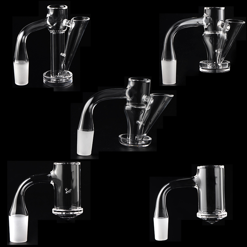 Premium Auto Spinner Full Weld Terp Slider Terp Slurper With Diamond/Faceted Bottom Quartz Banger 10mm 14mm Male Quartz Nails For Glass Water Bongs Dab Rigs
