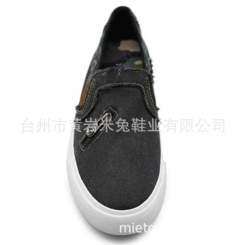 2025 NEW Slip ons Women s Denim Canvas Zip Loafers Solid Color Casual Fashion Light Ladies Board atos De Mujer Platform Sneakers b