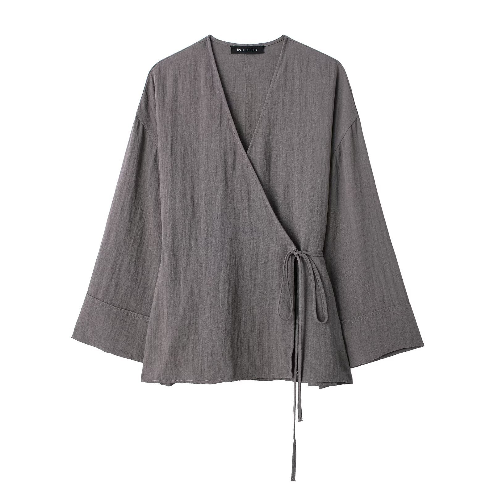 Summer New Womens Clothing Texture Double Breasted Kimono Style Outcoat+pants Fashion Set for Women