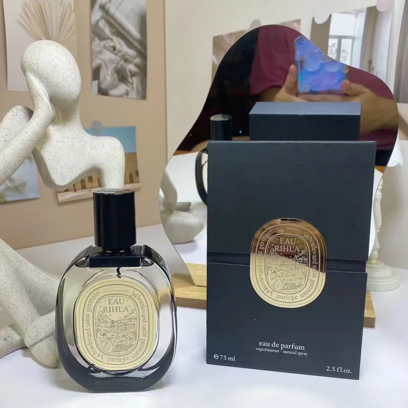 Male Newest Designer Cologne Perfumes for women Perfume EAU RIHLA EAU DE PARFUM 75ML Long Lasting Smell Spary Original Scent Fragrance High