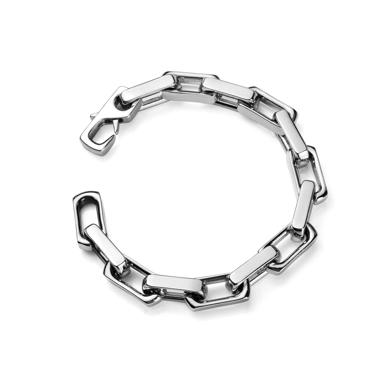 Classic Luxury Designer Titanium Steel Cuban Chain Bamboo Bracelet Man Woman Hip Hop Quenched With Fire Bracelets Valentine's Holiday Gift