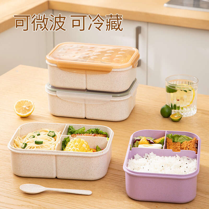 Student can be microwave sealed, plastic fruit food compartments, fresh-keeping boxes, insulated lunch boxes