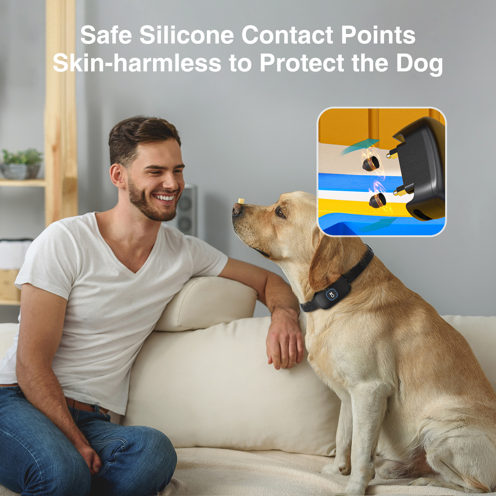 2 In 1 Electric Pet Wireless Fence Dog Training Collar Anti Runaway Up to 3 Dogs Outdoor Pet Containment System Rechargeable