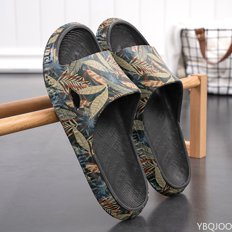 Shoes Men Summer Slippers 2022 New Beach Sandals Male New Quality Casual Flat Non-Slip Breathable Light Home Slides Chanclas Mujer Playa Eddc