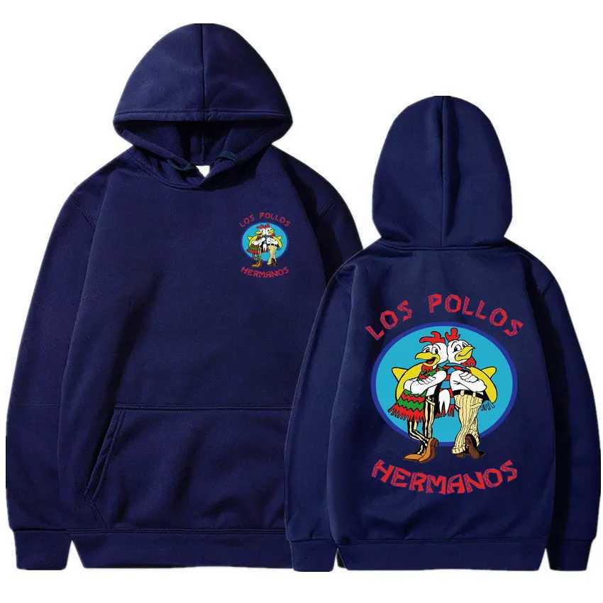Hoodie Los Pollos Hermanos Chicken Brothers Print Tracksuit Mens Fashion Spring and Autumn Wool Loose Sweatshirt W2408335680 3