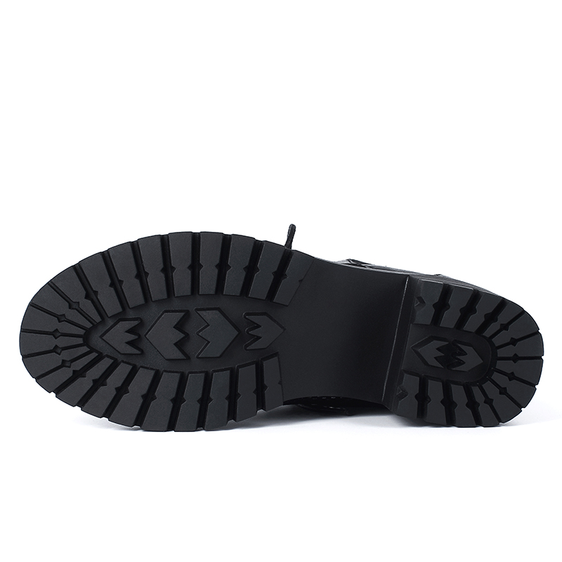 Summer AIYUQI Marton Hollow Short Women Genuine Leather Large Size 41 42 43 Thick-heel Cool Boots Ladies 61ce