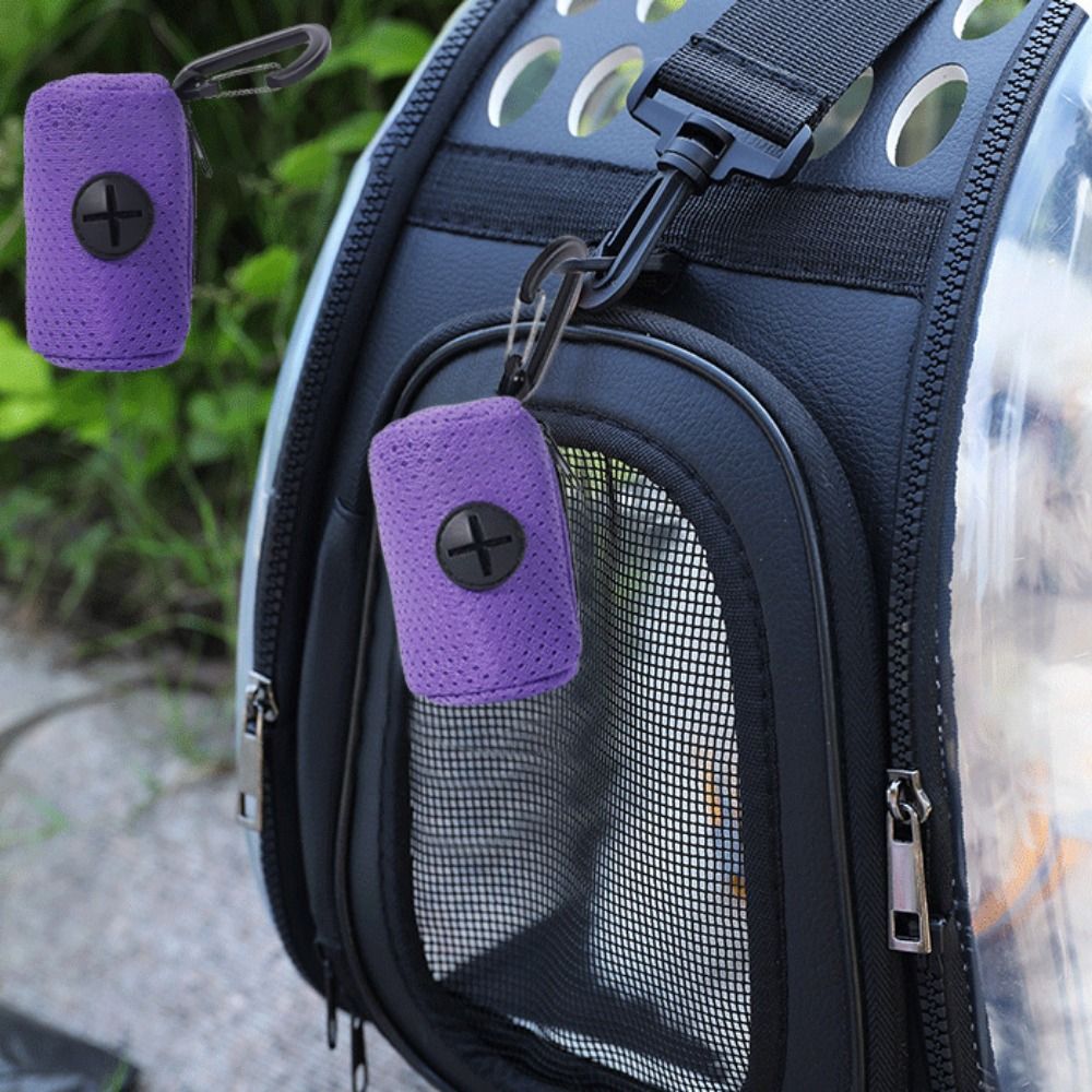 Dog Poop Bag Dispenser Hangingable Dog Poop Bag Holder Poo Bags Dispenser for Dogs Walking Garbage Bags Dispensers Pet Supplies