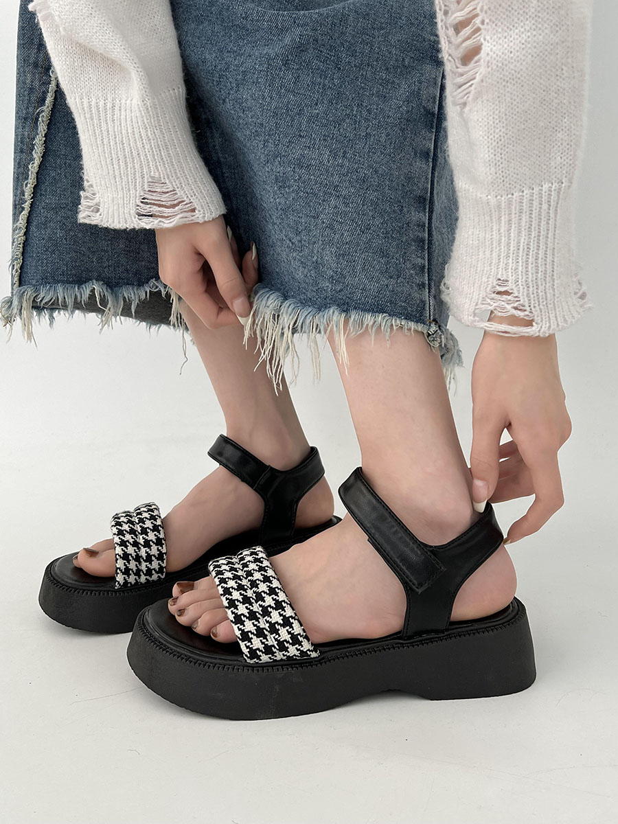 2023 Fashion Platform Women Buckle Slides New Casual Sandals Women's Sports Shoes Summer Student Sandalia Mujer 's