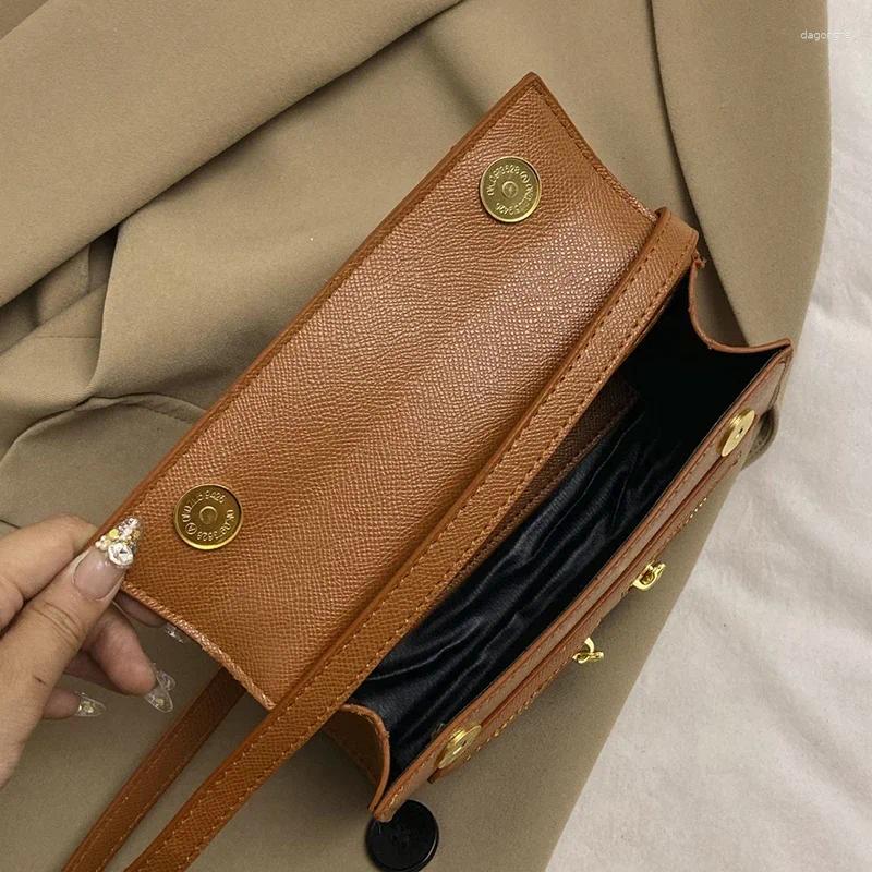Totes Brown Small Square Bag For Women Top Brand New Shoulder Fashion Soft Handle Tote Designer Crossbody Versatile Zipper Handbag