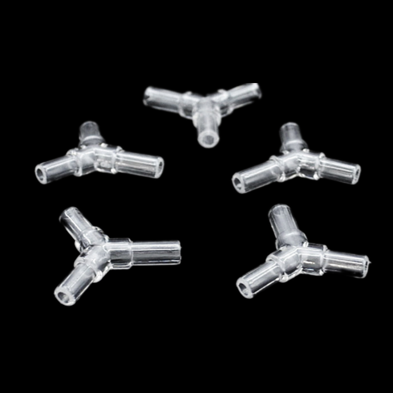 10pcs/lot 4mmPlastic Aquarium Connector 3 ways YShaped Fish Tank Air Pump Accessories Connectors Control Valve Air PipeTubes