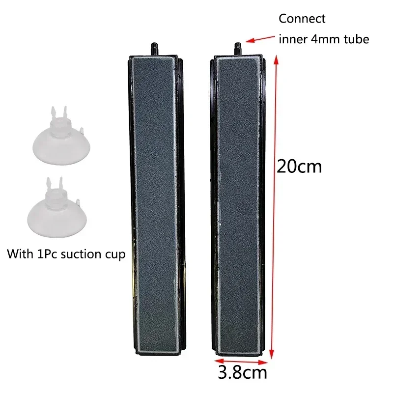 10/20/30cm Nano Air Pump Sand Stone Aquarium Oxygen Pump Fresh Air Stone Nano Bubble Bar Aquarium Fish Tank Aerator Pump Tools