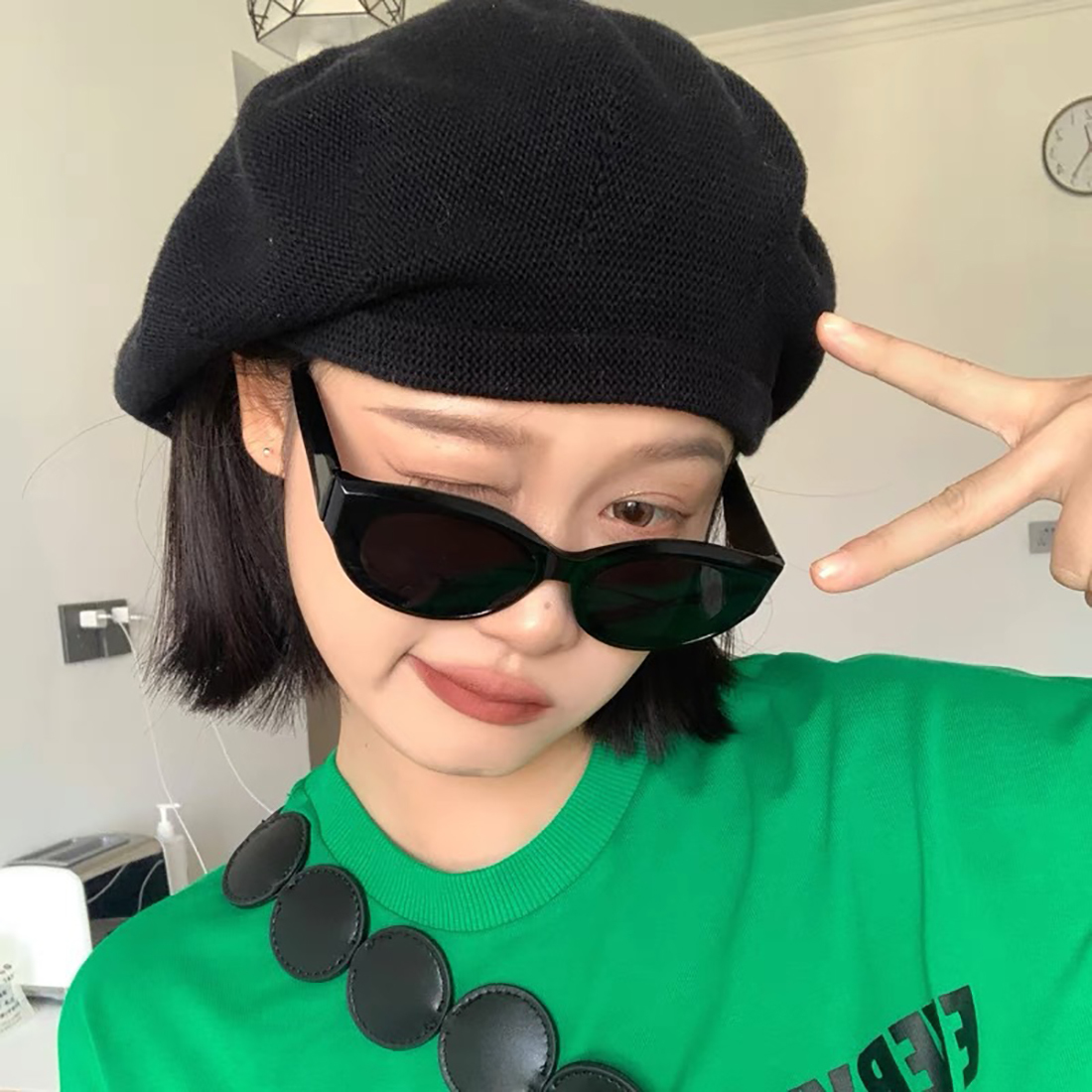 Fashion Vintage Oval Sunglasses Shades for Women Retro Full Frame Outdoor Travel Sweet Style Trendy Sun Glasses