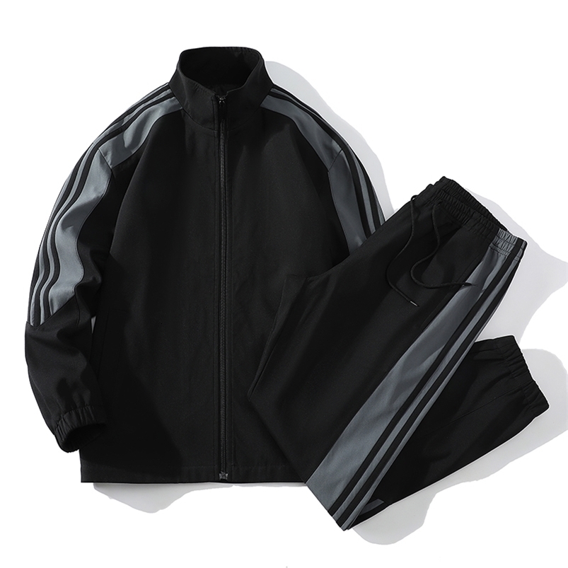 Sports suit mens spring and autumn style casual teenager overalls plus size handsome y240830