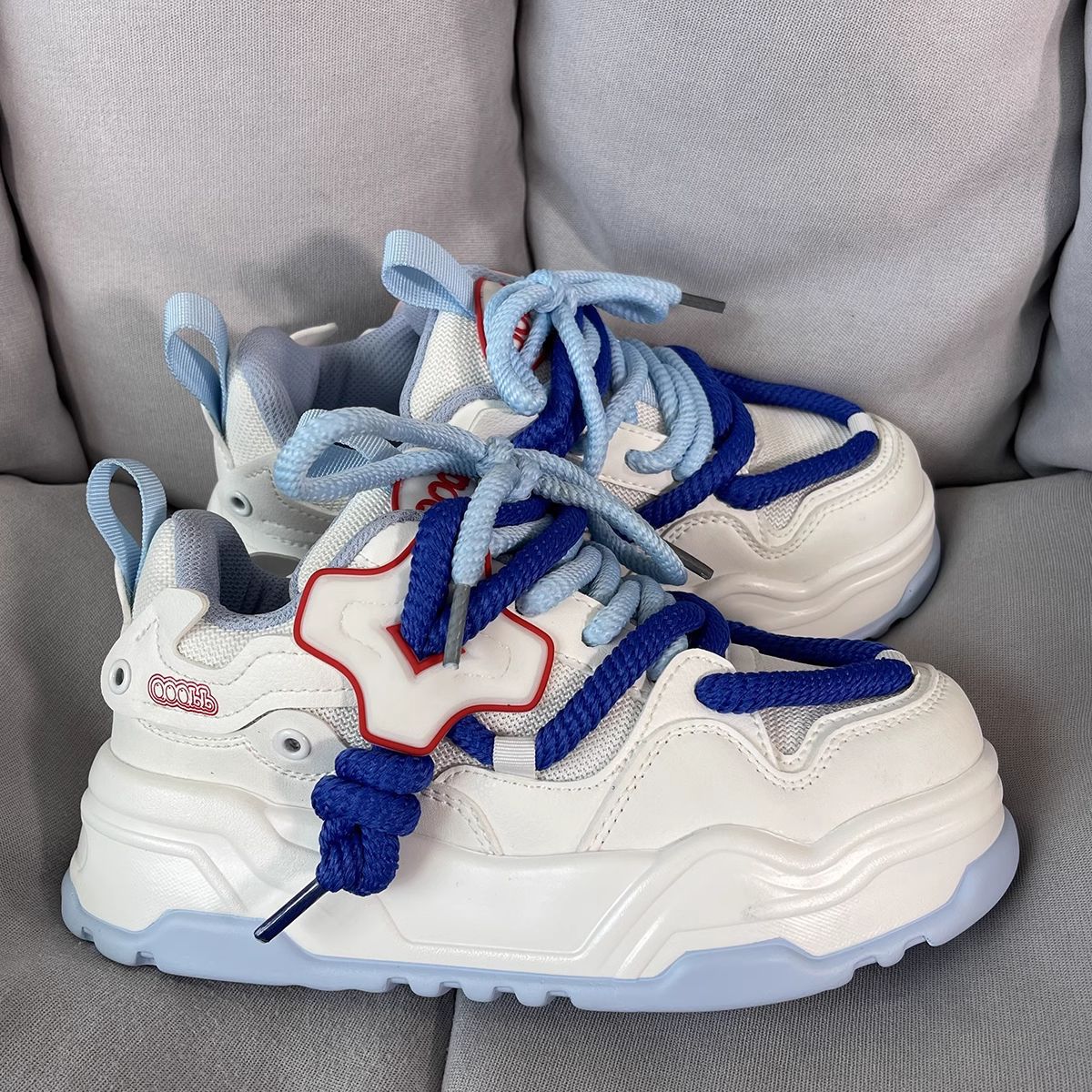 Men's And Women's Thick Soled Versatile Casual Niche Design Sports Shoes