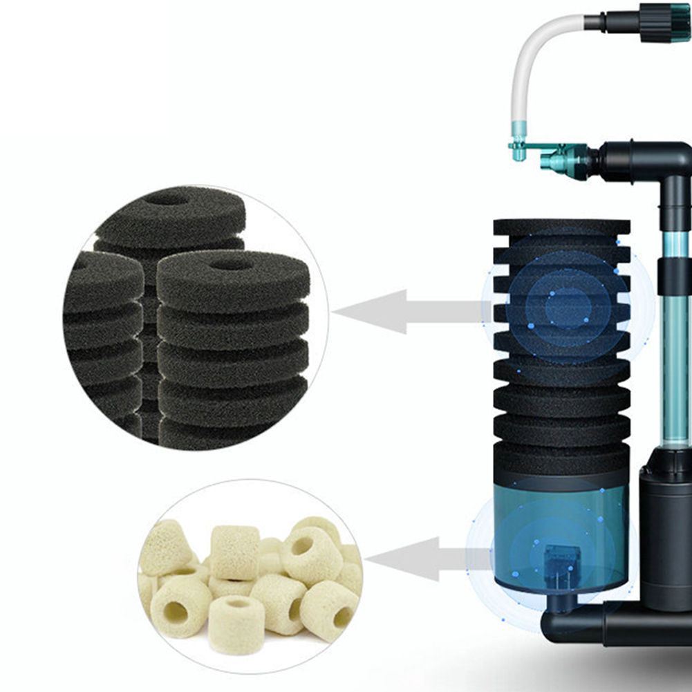 Aquarium Fish Tank Filter 3 In 1 Water Purification Biochemical Oxygenation Low Noise Physical Biochemical Filtration