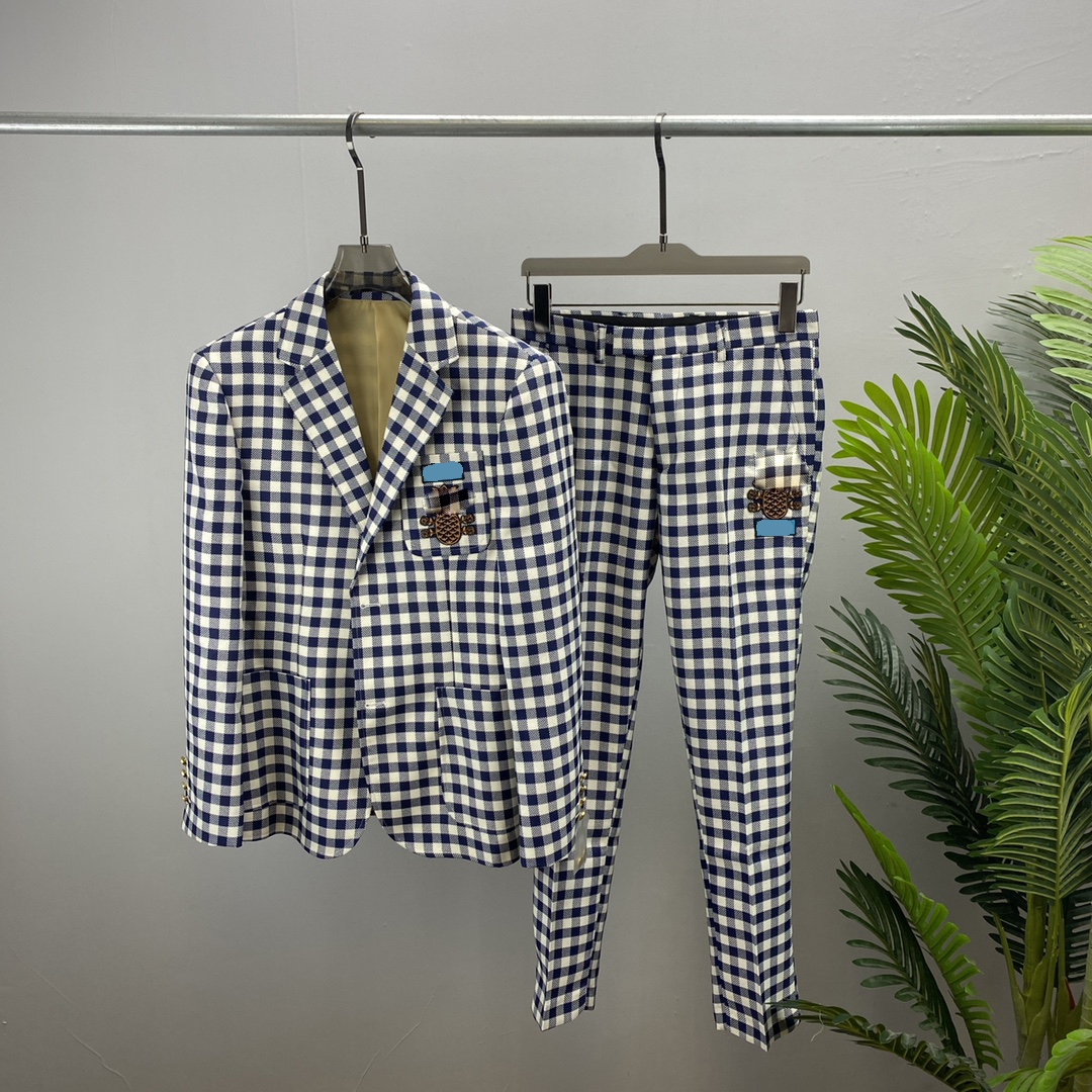 2024 Men's Blazers Western Wear Senior Designer Men's Fruit Print Blazer Fall Luxury Coat Slim Letter patchwork men's and women's suit xT11