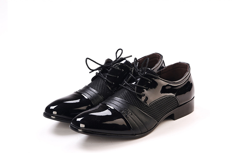 Mens Dress Shoes PU Leather Wedding Oxford Shoes Lace-Up Office Suit Male Formal Shoes Italian Business Shoe Plus Size K260328
