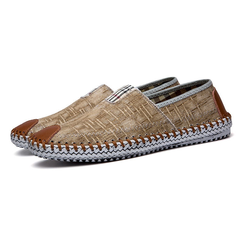 Canvas Fisherman Espadrilles for Men: Breathable Denim Flats Shoes 4