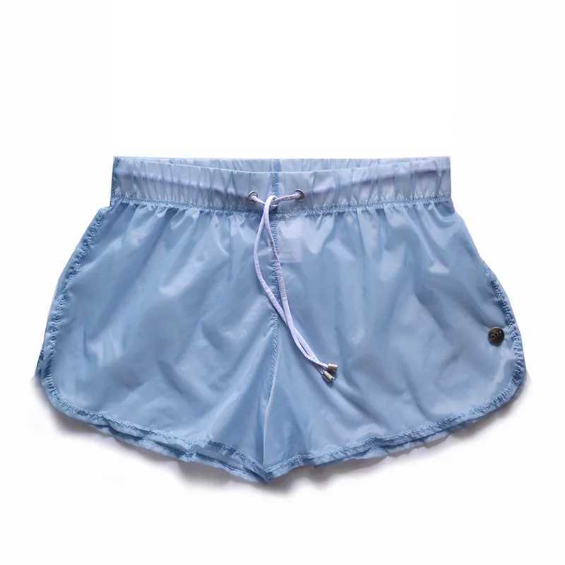 Hot and sexy transparent swimsuit shorts mens ultra-thin swimsuit competition underwear jacket swimsuit pants nylon swimsuit Desmiit SlipW240717 1 W25