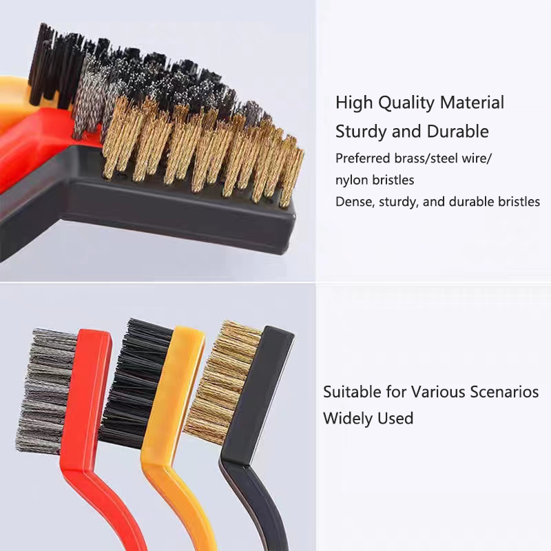 15cm Steel Wire Brush Aquarium Algae Cleaning Brush Nylon Brush Aquarium Cleaner Fish Tank Stain Cleaning Tools Accessories 3pcs