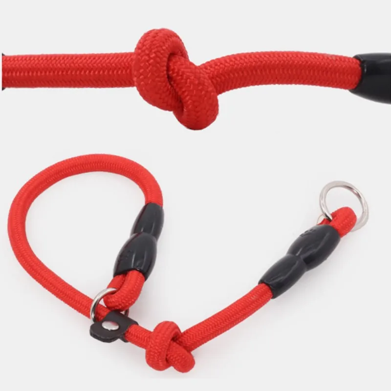 Dog Collar P Chain for Dog Walking Adjustable Dogs Collar P Rope Pet Collars Nylon Dogs Harness Puppy Training Rope Pet Supplies