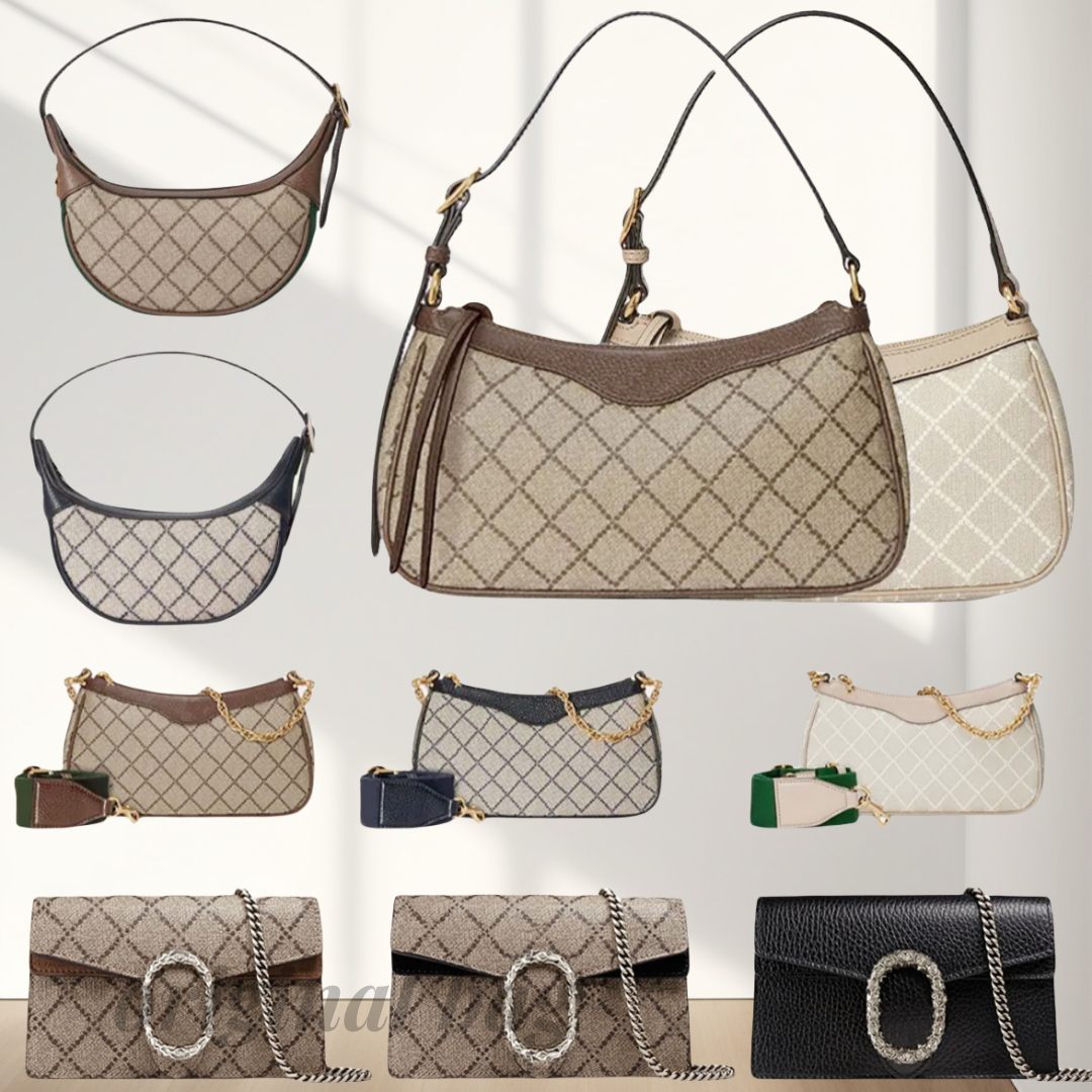 Designer Fashion High Quality Ophidia Shoulder Snake Chain Strap Purse Clutch Bag Crossbody Handbag Wallet Messenger popular Women Mini Bags