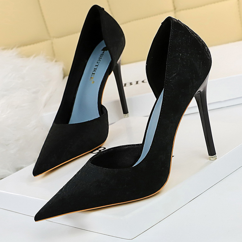 BIGTREE Shoes Fashion Woman Pumps 2024 New Women Heels Stiletto Sexy Office Shoes Large Size Ladies Shoes Pumps Female Heels