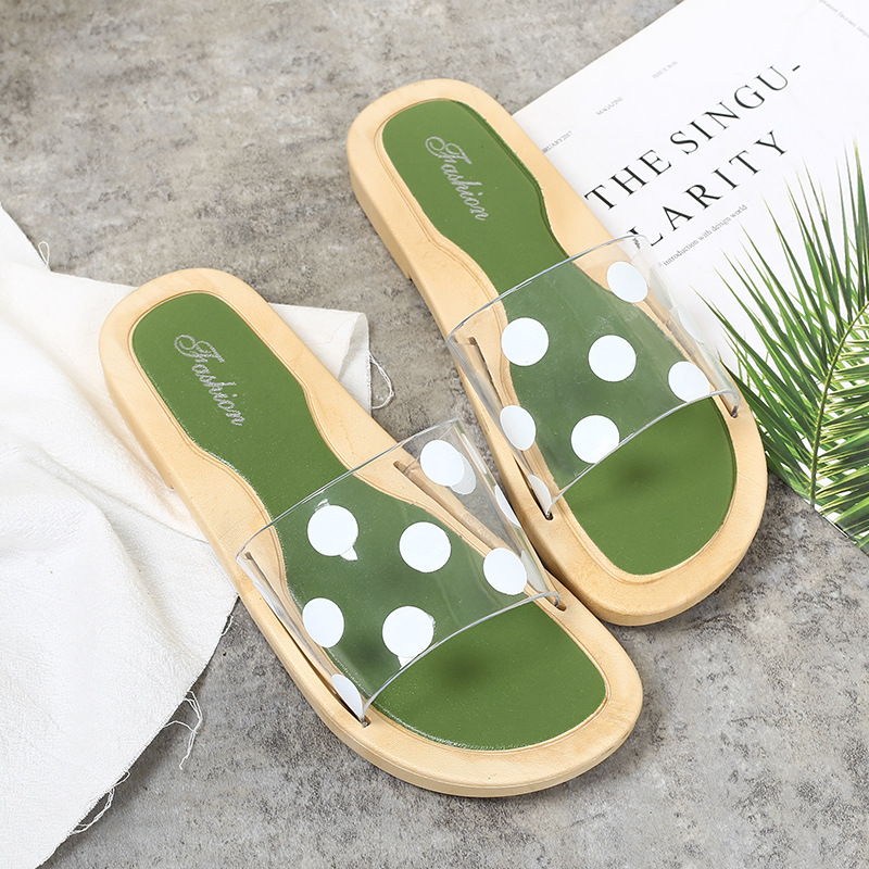 2025 NEW Women s Summer Flat Slippers Light Casual Women Flip ps Outdoor Slides Fashion Dots Ladies Beach Sandals atillas De Mujer e
