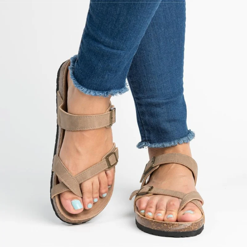 Women Sandals Rome Style Summer Sandals For 2022 Flip Flops Plus Size 35-43 Flat Sandals Beach Summer Zapatos Mujer Casual Shoes