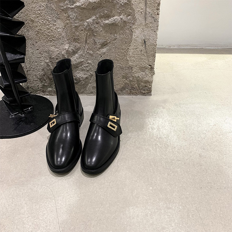 Leather Ankle NEW for 2022 Autumn Winter New Fashion Casual Shoes Ladies Platform Women Boots ea79 Platm