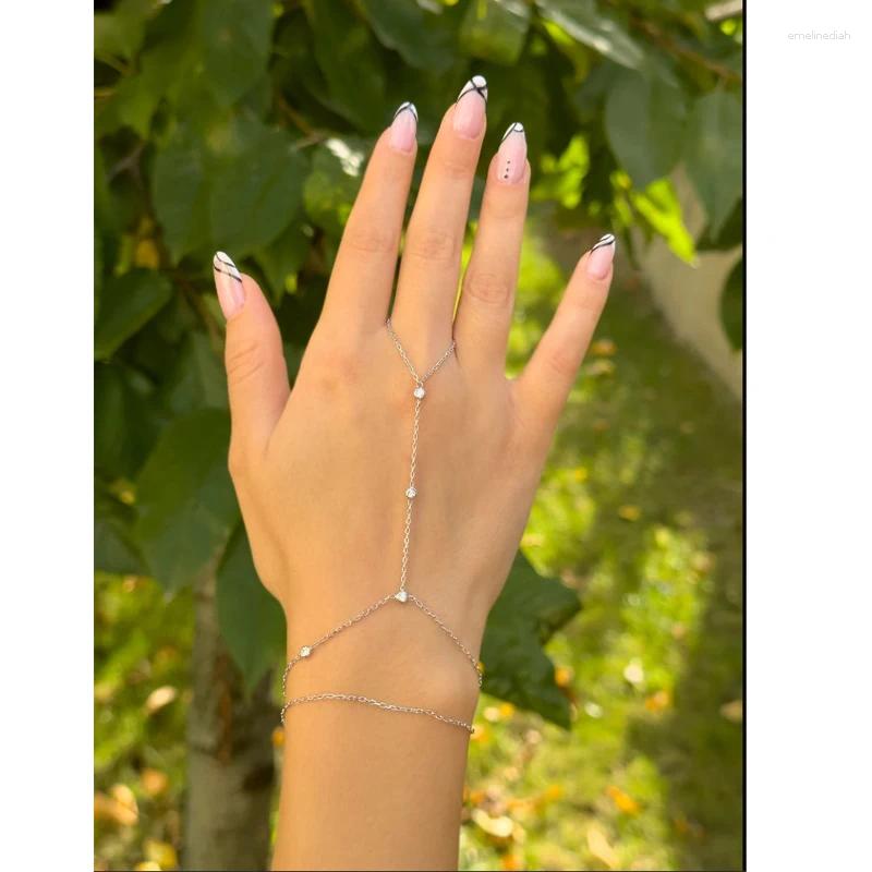 for Charm Bracelet Women - Waterproof Gold Plated Stainless Steel Cubic Zirconia Body Chain Jewelry 4