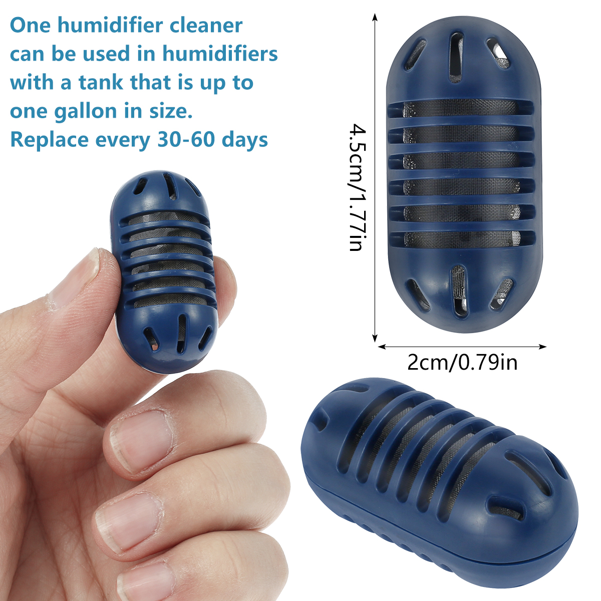 10pcs Demineralization Cartridge for Ultrasonic Humidifiers Filters Mineral Deposits Prevents Hard Water Build-Up UHE-CM65/WM70