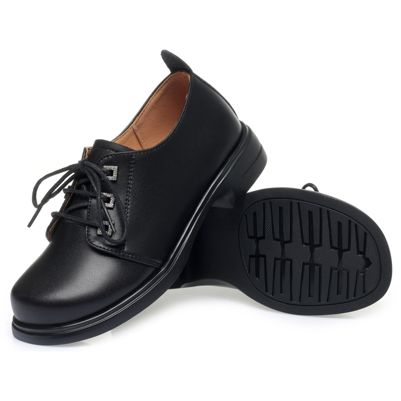 2025 NEW Loafers AIYUQI Autumn New Lace up Genuine Leather Women Non slip Casual British Style Women s Shoes ee s