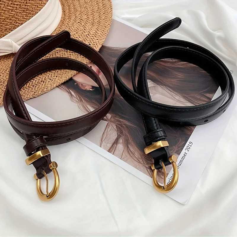 Mens casual retro PU leather strap with classic oval buckle perfect for daily wear gatherings and gifts X2411091