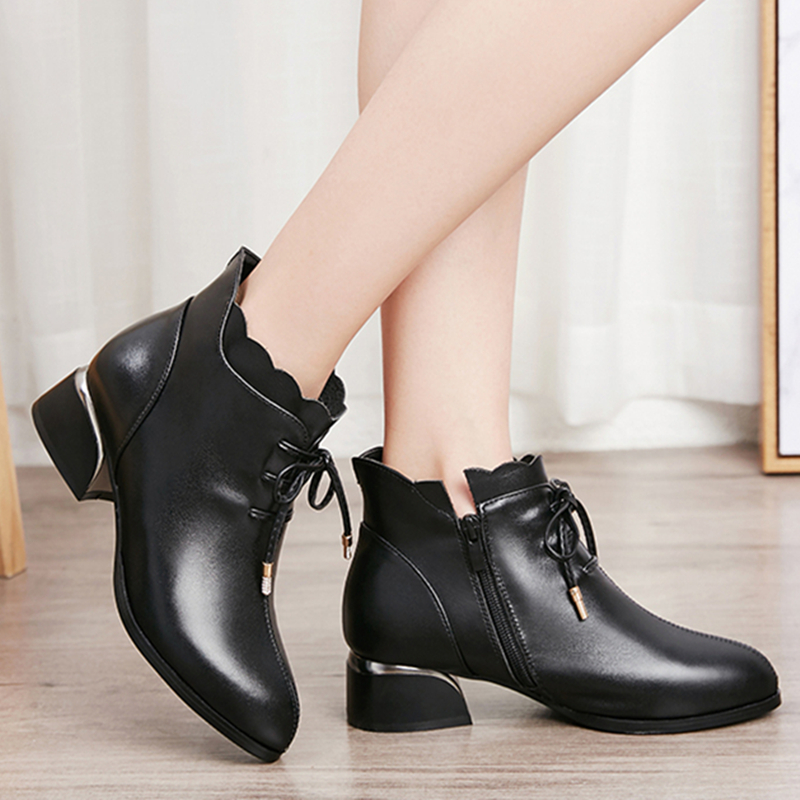 AIYUQI Fashion Women Shoes 2024 New Genuine Leather Women Large Size Shoes Lace-up Point Casual Shoes Women