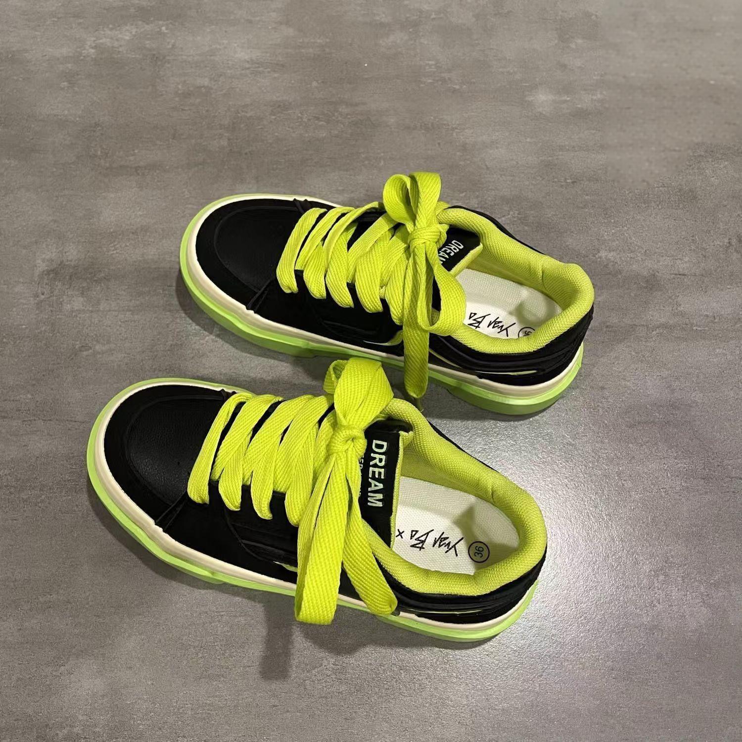 Versatile Color Matching Breathable Board Shoes for Women 22a0