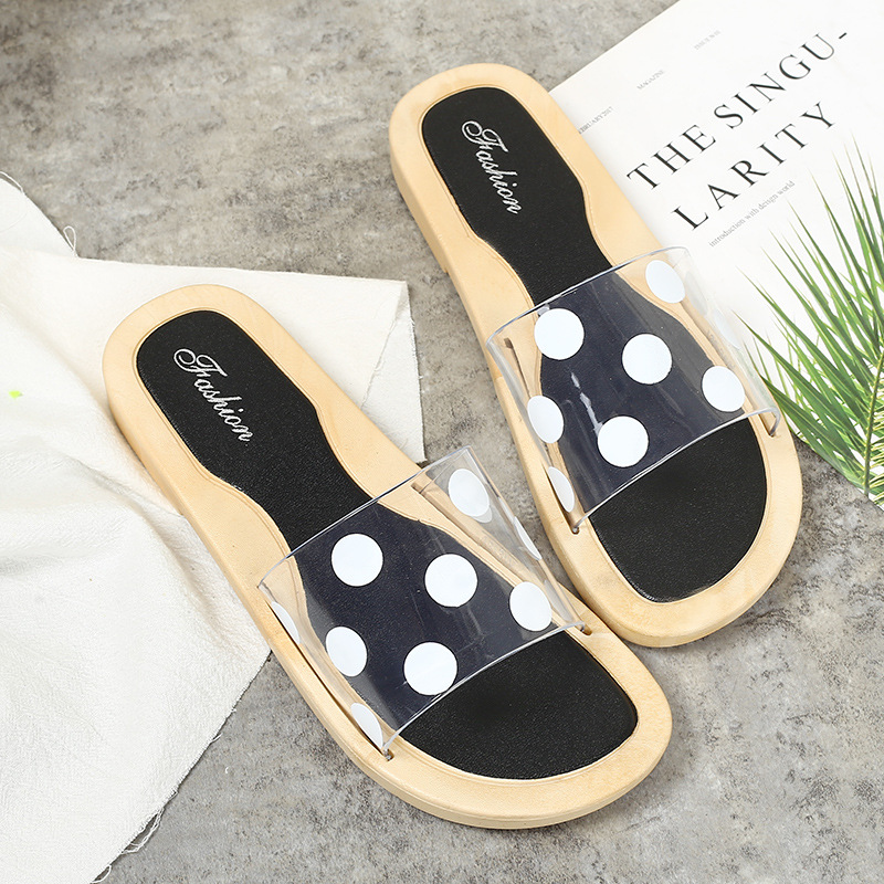 2025 NEW Women s Summer Flat Slippers Light Casual Women Flip ps Outdoor Slides Fashion Dots Ladies Beach Sandals atillas De Mujer e