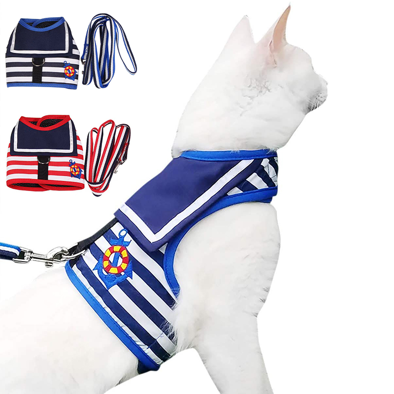 Pet Dog Vest Harness Leash Dog Chest Strap Clothes Necktie Traction Rope Puppy Cat Collar Adjustable Outdoor Walking Accessories