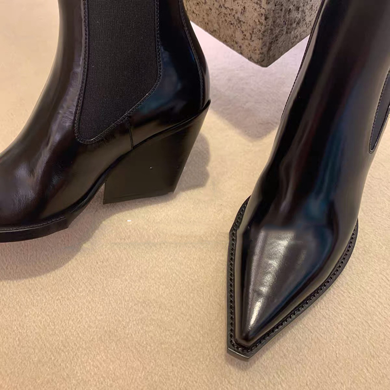 Heels Boot Mid Autumn Winter 2022 Designer Cozy Snow Boots Pumps Fashion Casual Ankle Goth Women Shoes 79b2 s