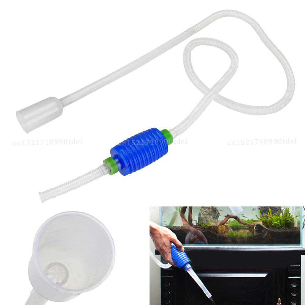 Aquarium Siphon Syphon Vacuum Cleaner Pump, Semi-automatic Water Change Changer, Gravel Water Filter, Acuario Accessories